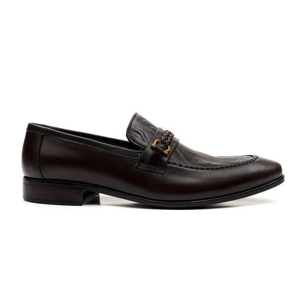 LEATHER SHOES - MJG-0004 BROWN