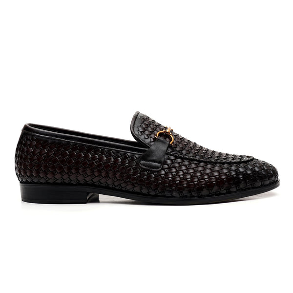LEATHER SHOES - MJG-0003 BROWN