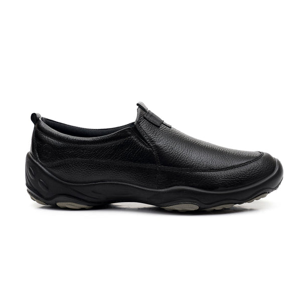 LEATHER SHOES - SANTIAGO-012 BLACK