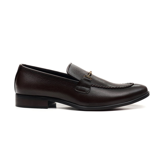 LEATHER SHOES - MJG-0001 BROWN