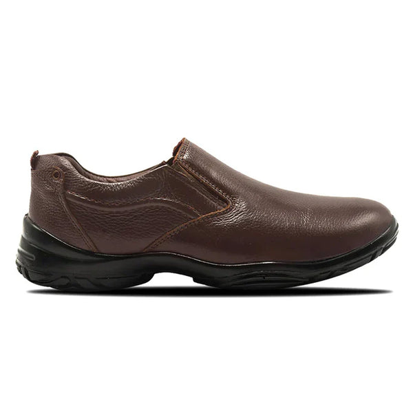 LEATHER SHOES - SHAHZORE-001 BROWN