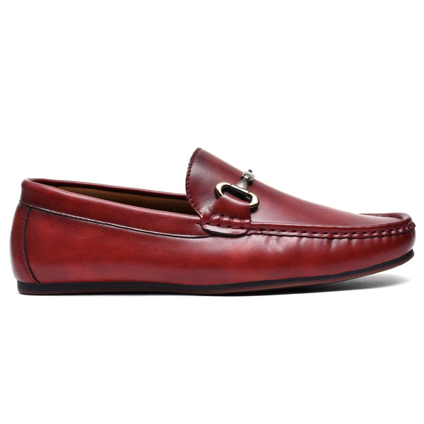 LEATHER SHOES - AB-410-3 MAROON
