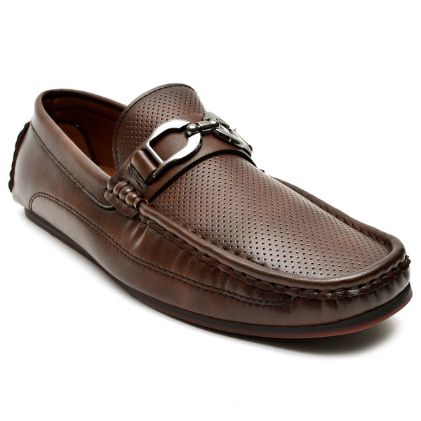 LEATHER SHOES - AB-410-4A COFEE