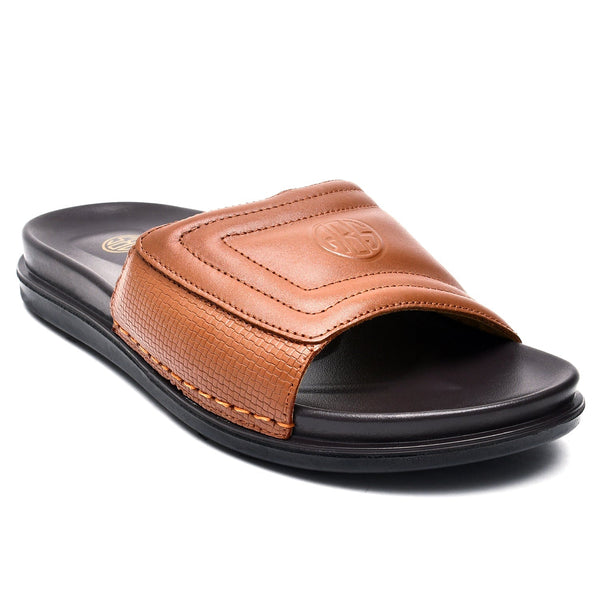 LEATHER SLIPPER - AR-016 TAN