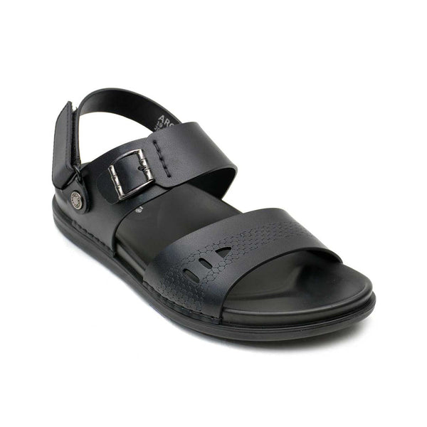 LEATHER SANDAL - AR-103 BLACK