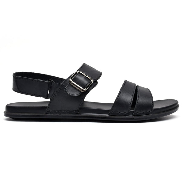 LEATHER SANDAL - CHM-102 BLACK