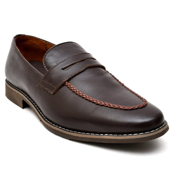 LEATHER SHOES - GR-24 BROWN