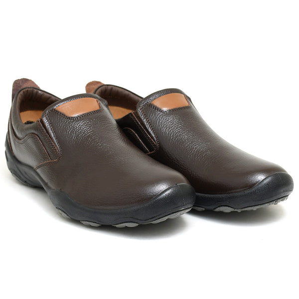 LEATHER SHOES - SANTIAGO-002 BROWN