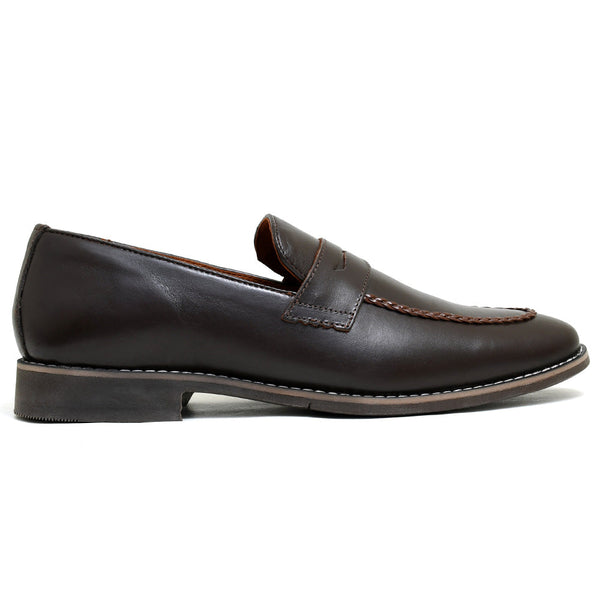 LEATHER SHOES - GARNIZO-024 BROWN