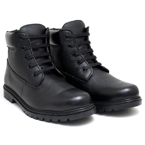 LEATHER SHOES - JACK-012 BLACK