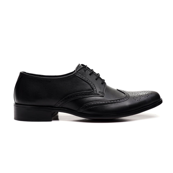 LEATHER SHOES - FCG-8114 BLACK