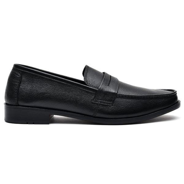 LEATHER SHOES - G-322 BLACK