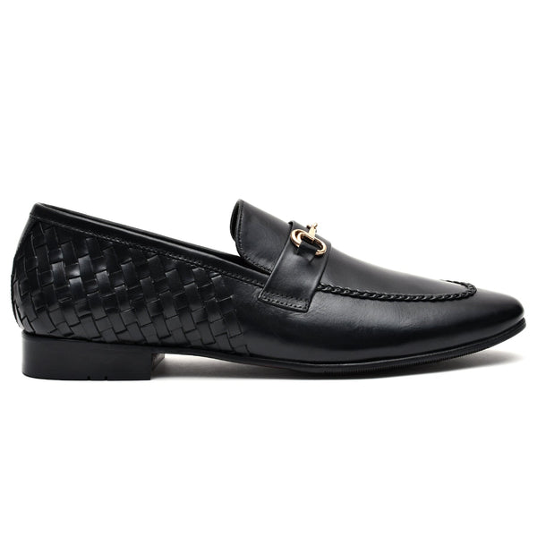 LEATHER SHOES - GE-552 BLACK