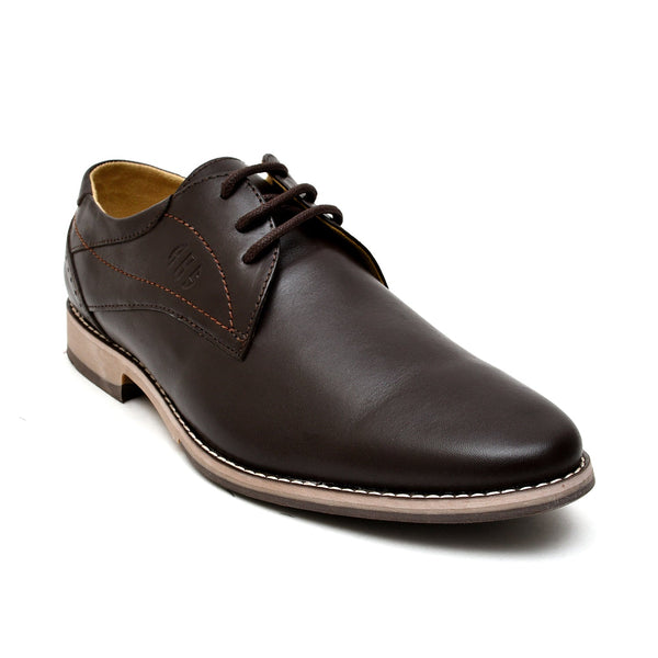 LEATHER SHOES - GR-13 BROWN