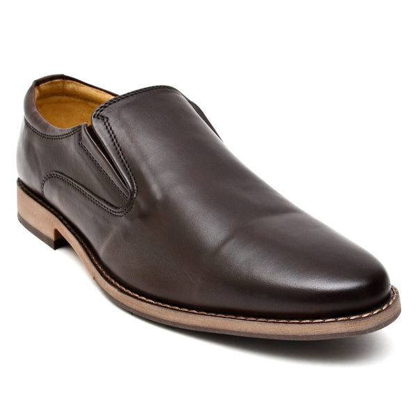 LEATHER SHOES - GARNIZO-015 BROWN