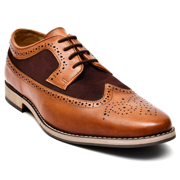LEATHER SHOES - Garnizo-038 TAN