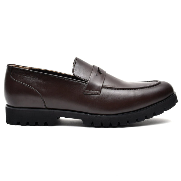 LEATHER SHOES - GV-514 BROWN