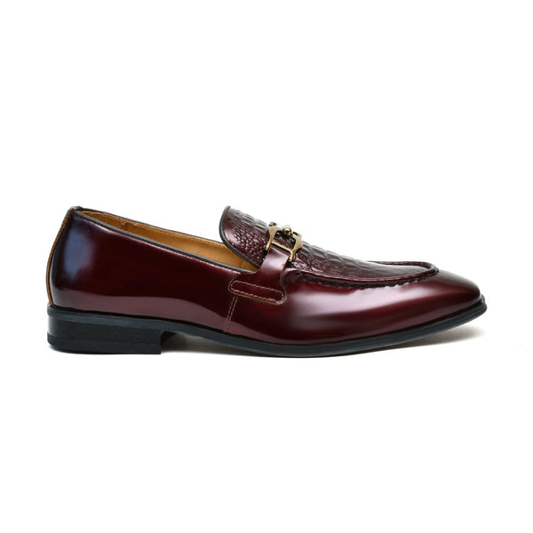 LEATHER SHOES - HB08 BURGUNDY