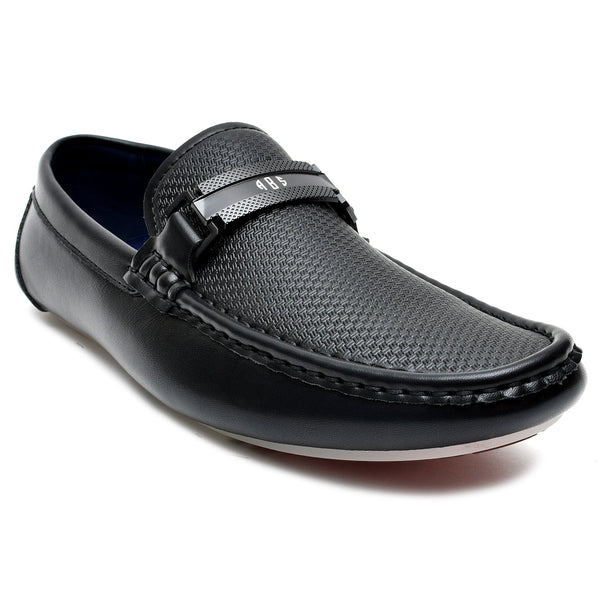 LEATHER SHOES - JA-23728-2 BLACK