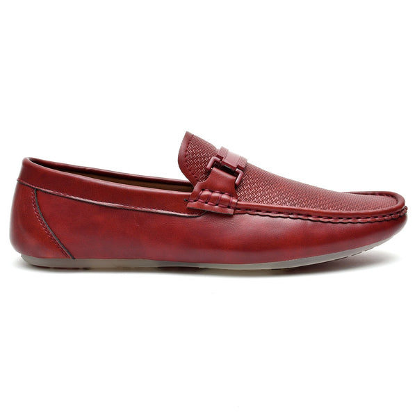 LEATHER SHOES - JA-23728-2 MAROON