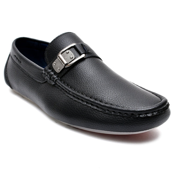 LEATHER SHOES - JA-23728-4 BLACK