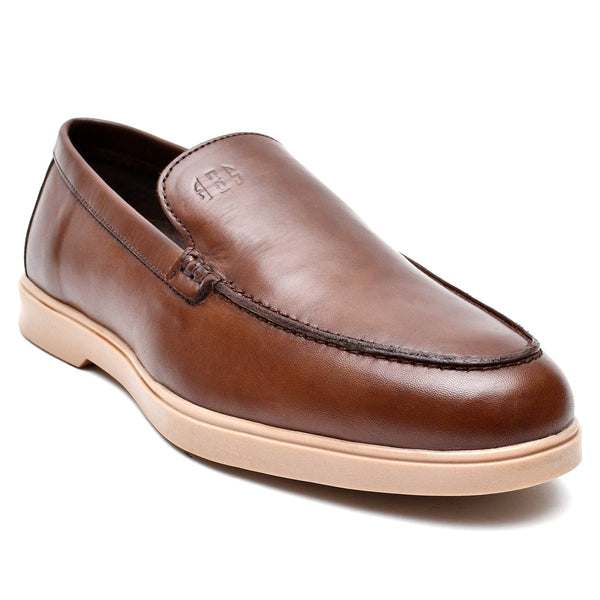 LEATHER SHOES - LBY-003-L BROWN