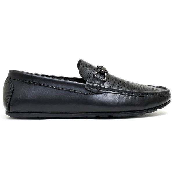 LEATHER SHOES - ROMEO-050 BLACK