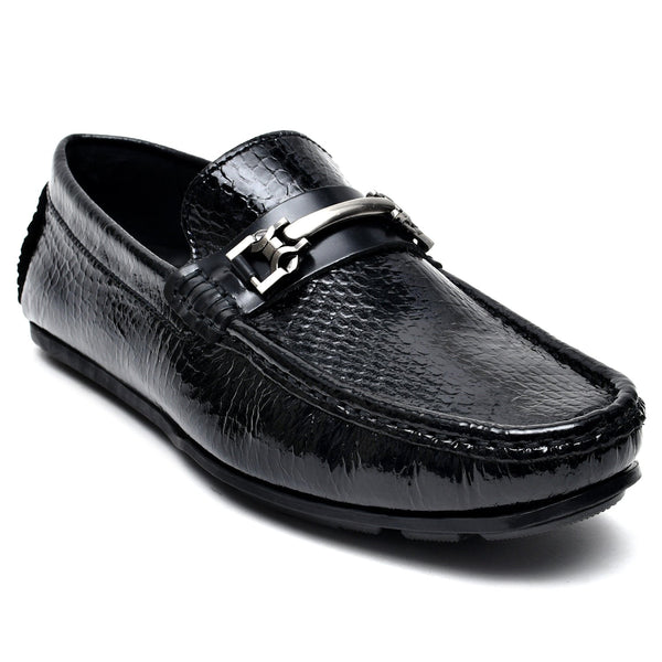 LEATHER SHOES - ROMEO-073 BLACK