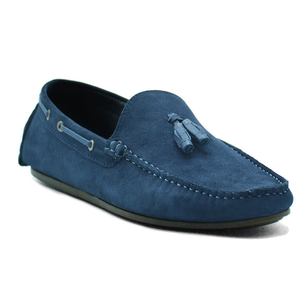 LEATHER SHOES - ROMEO-005 NAVY