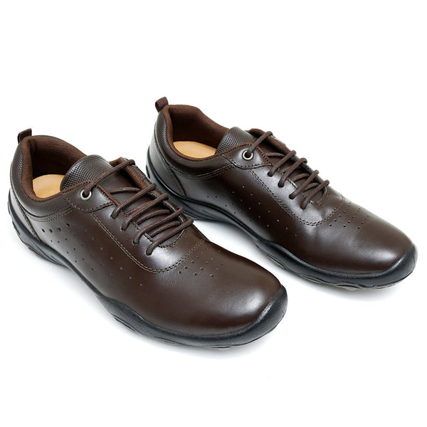 LEATHER SHOES - SANTIAGO-004 BROWN