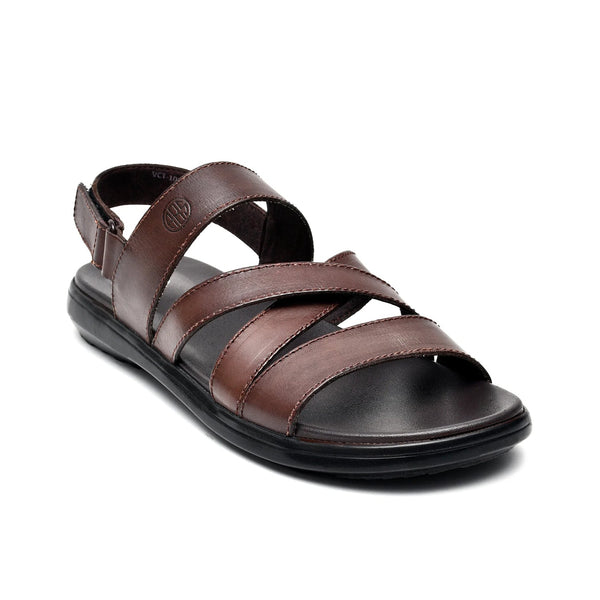LEATHER SANDAL - VCT-102 BROWN